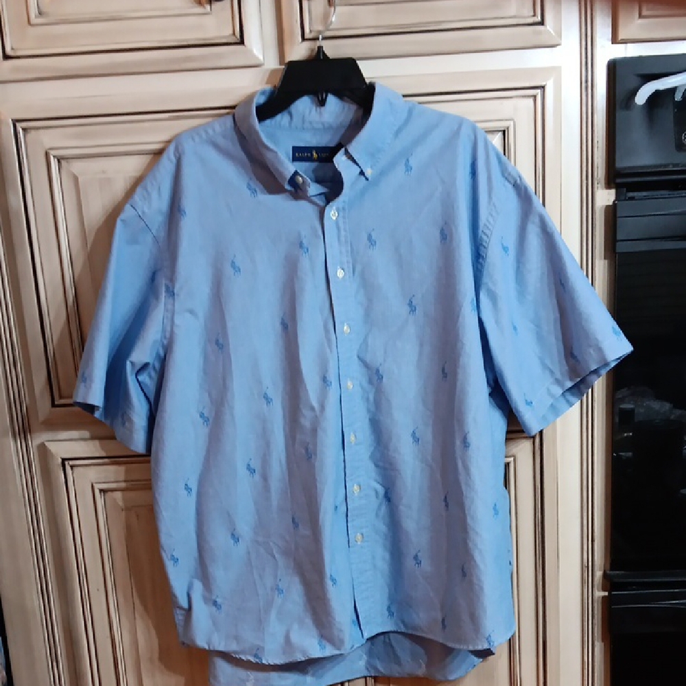 Polo by Ralph Lauren Light Blue Men's Casual Shirt